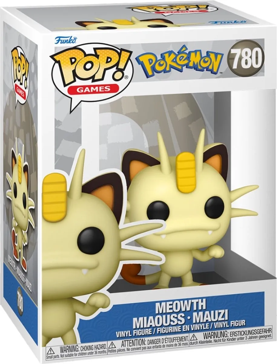 Funko Pop Pokémon Meowth 74630 - Verzamelbaar Figuur - Multi