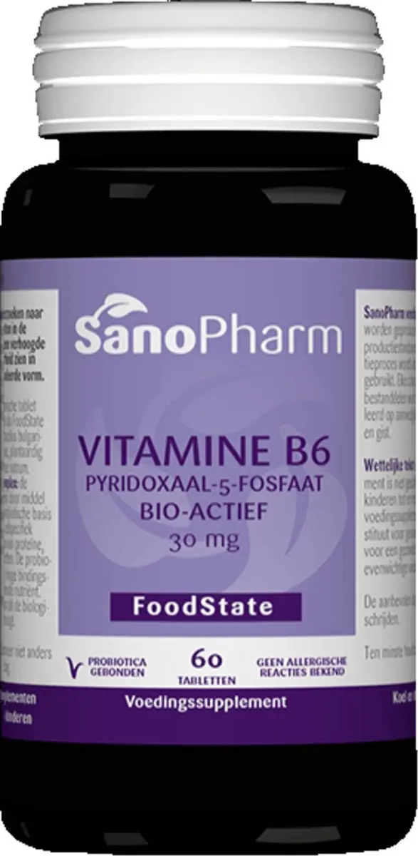 SanoPharm Vitamine B6 Pyridoxine 20 Mg