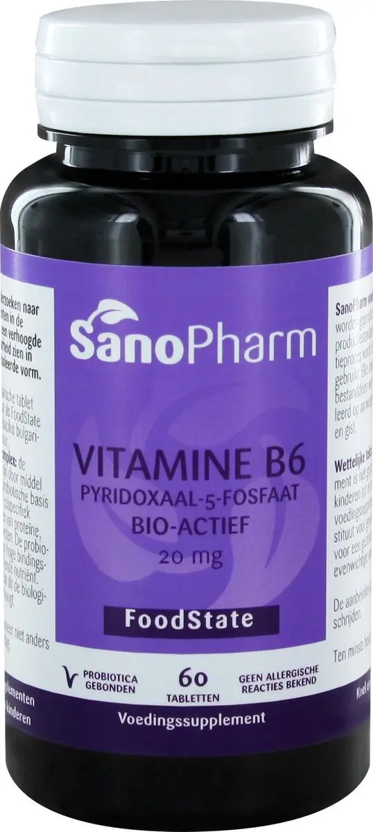 Sanopharm Vitamine B6 20mg - 60 Tabletten