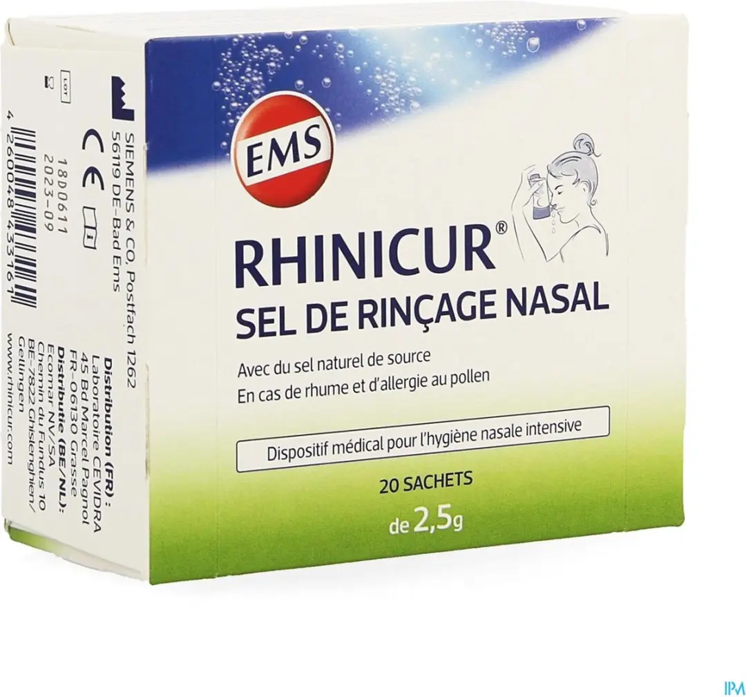 Rhinicur Neus Spoelzout 20 Stuks - 2.5ml