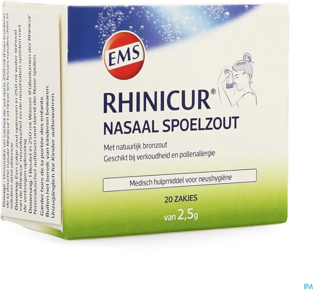 Rhinicur Neus Spoelzout 20 Stuks - 2.5ml