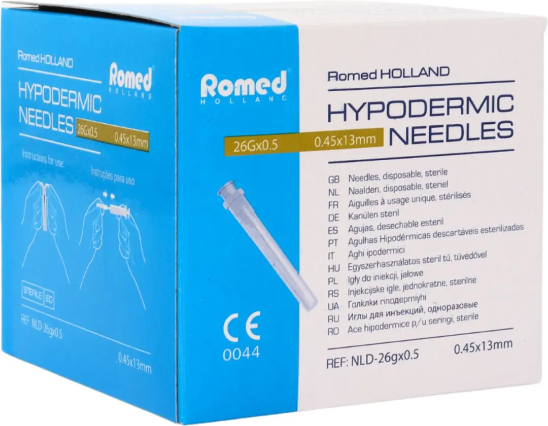 Romed Injectienaald 26G x 0.5 - 100 Stuks - Bruin