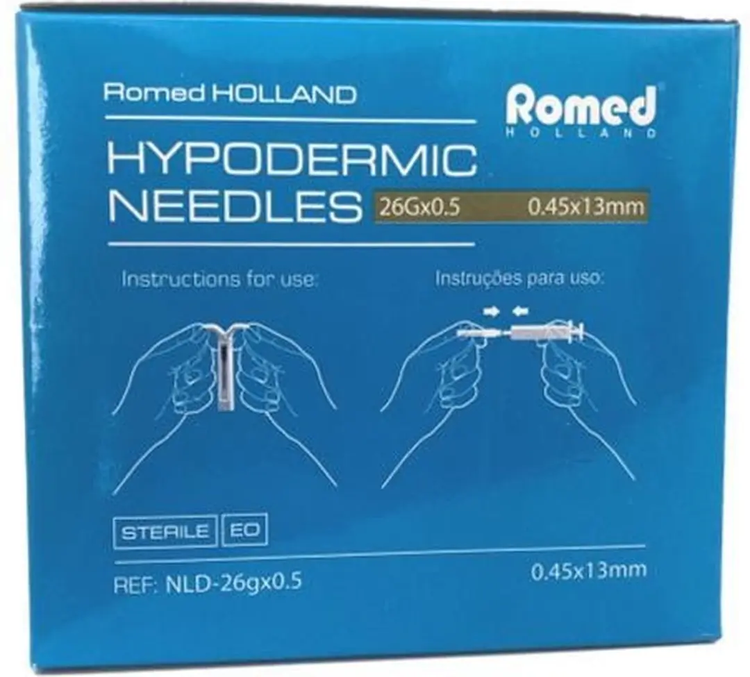 Romed Injectienaald 26G x 0.5 - 100 Stuks - Bruin