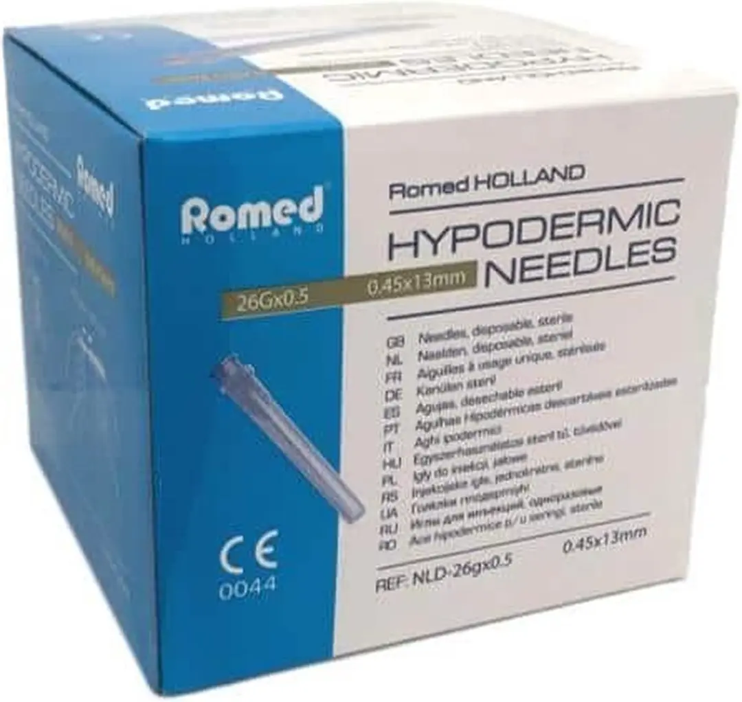 Romed Injectienaald 26G x 0.5 - 100 Stuks - Bruin