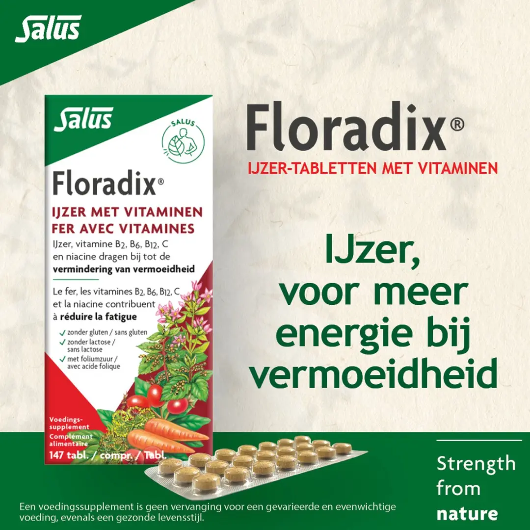Salus Floradix IJzer-tabletten 147 Stuks