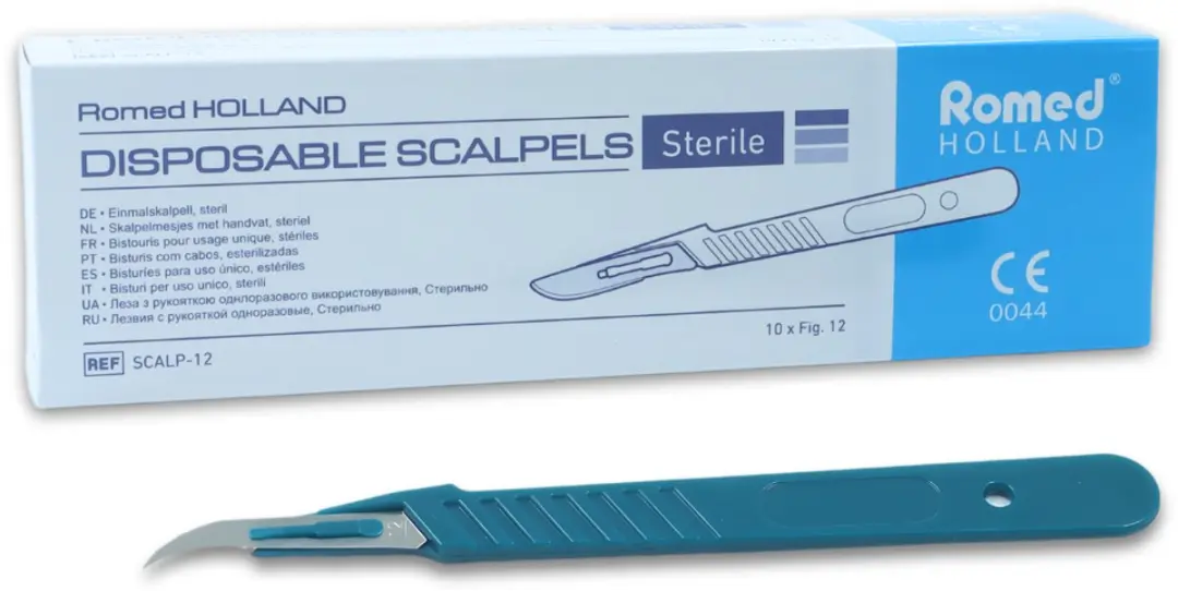 Romed scalpelmesjes met handvat nummer 12 Romed