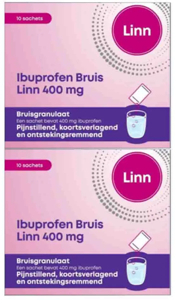 Linn Ibuprofen Bruisgranulaat 400mg - 20 Stuks