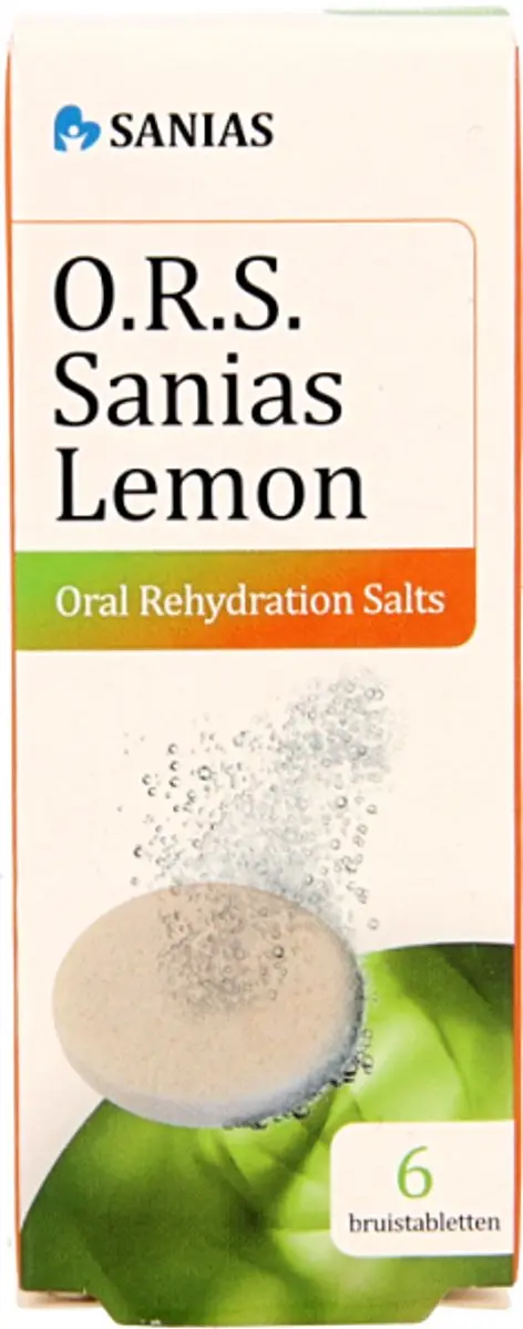 Sanias ORS lemon bruistablet 6 Stuks