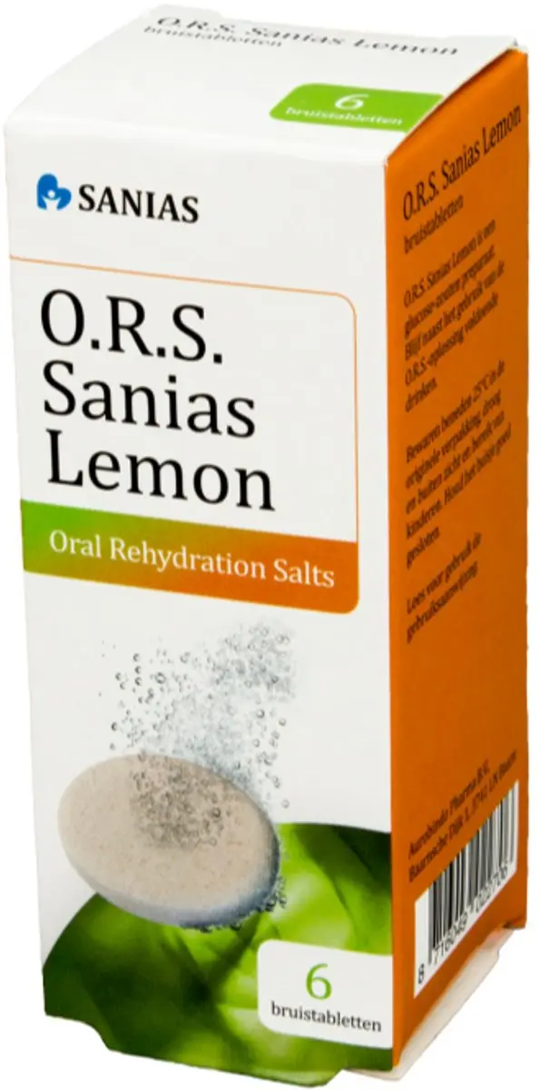 Sanias ORS lemon bruistablet 6 Stuks