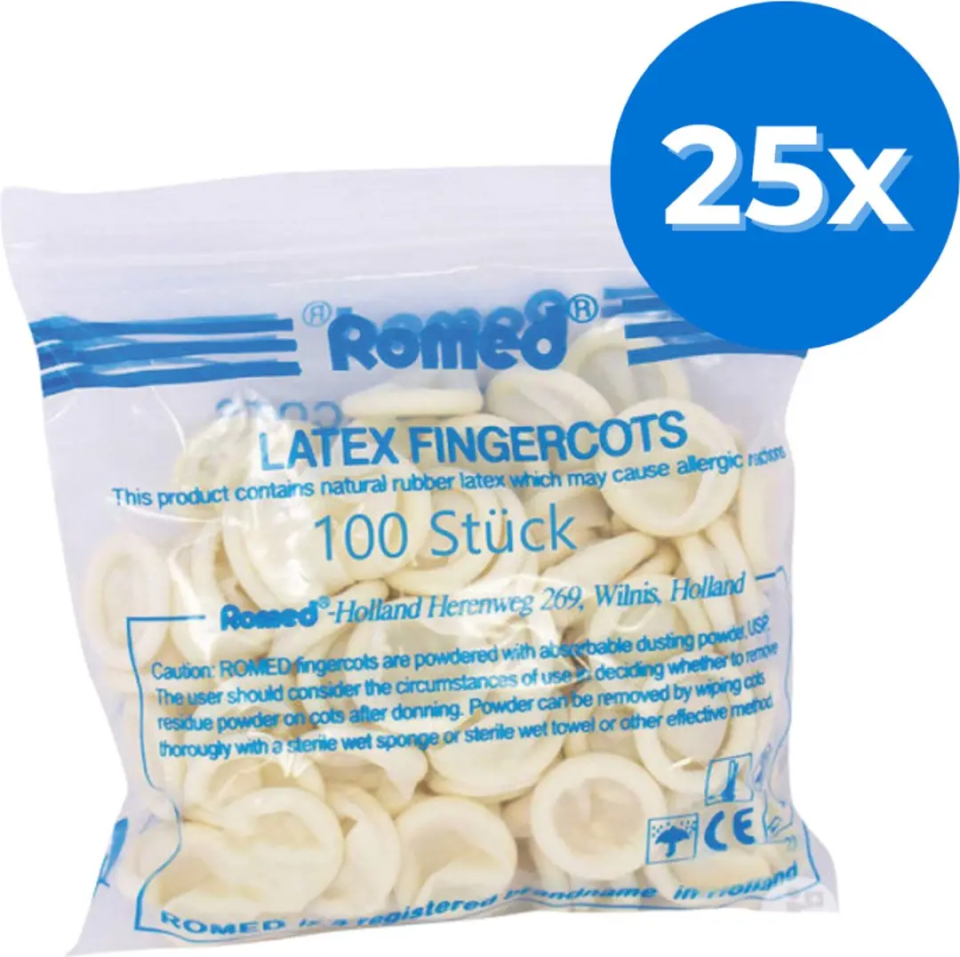 Romed Latex Vingercondooms Large