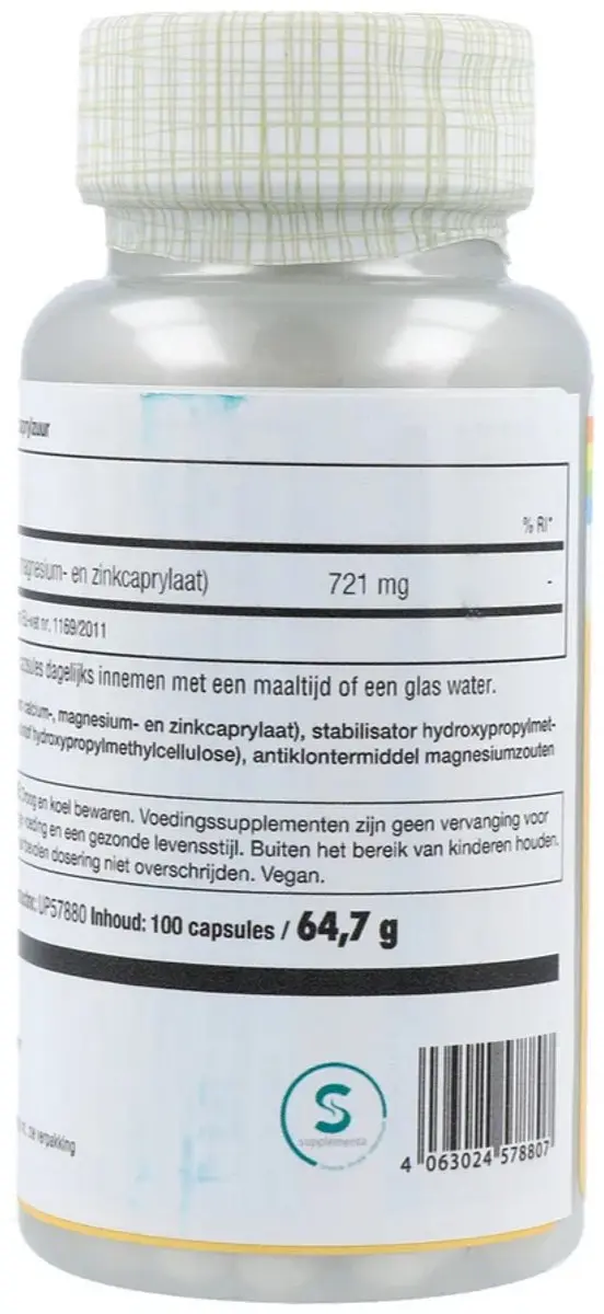Solaray Caprylzuur - 100 capsules