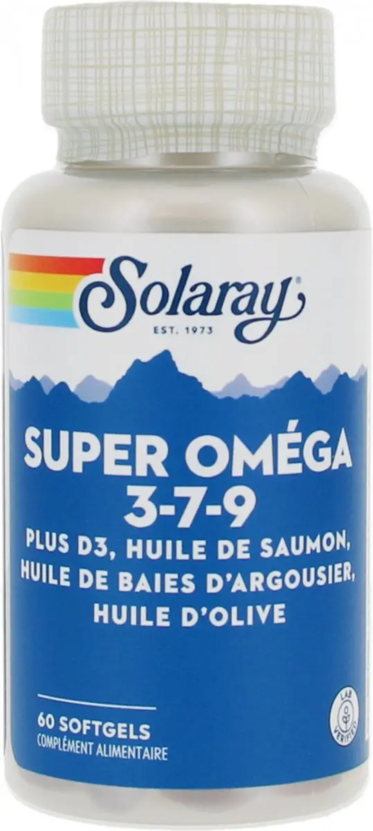 Solaray Super Omega 3-7-9 60 Zachte Gels
