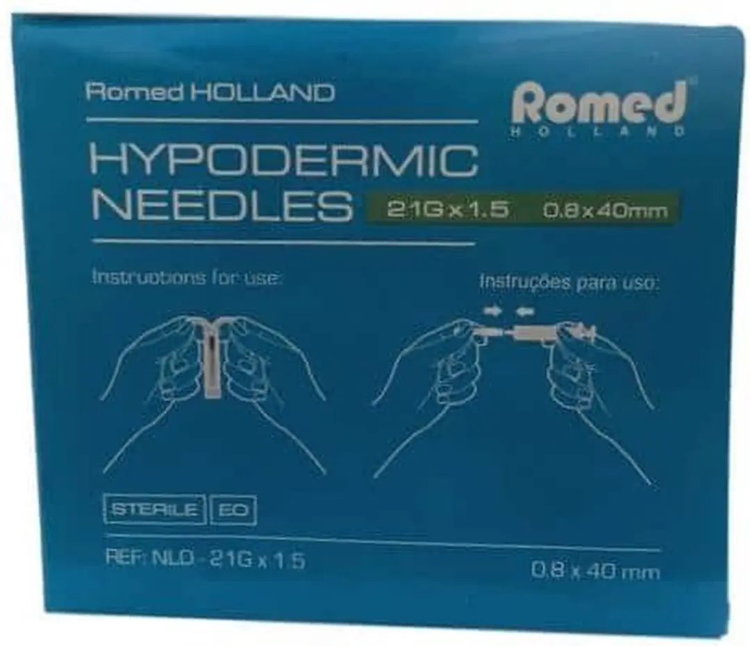 Romed 100 Injectienaalden 21G x 1.5 - Groen
