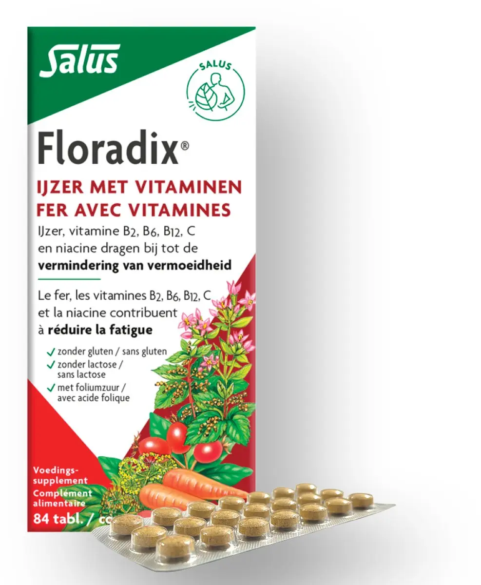 Salus Floradix IJzer-tabletten 84 Stuks