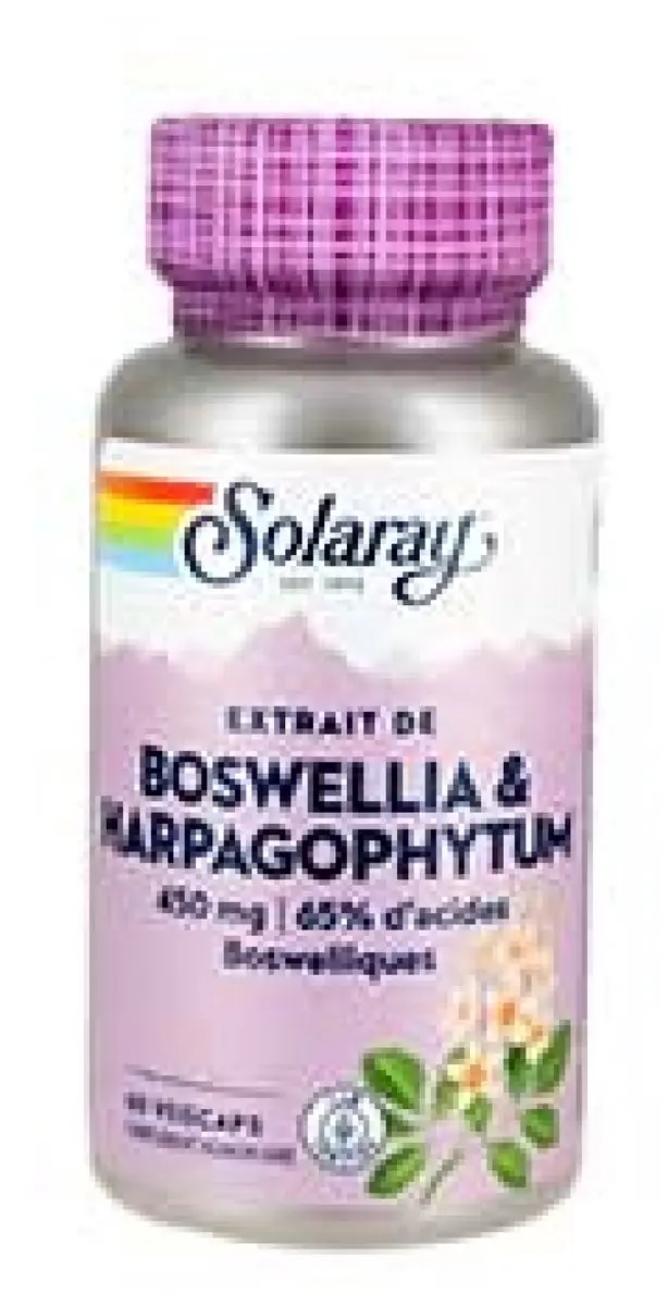 Solaray Boswellia & Harpagophytum 60 Plantaardige Capsules
