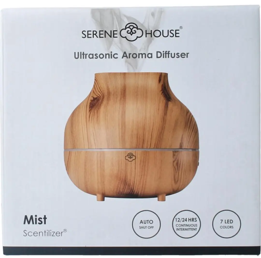 Serene House Mist Light Ultrasonic Diffuser 400ml - Bruin