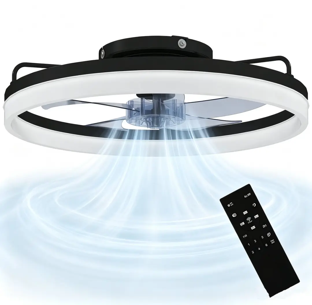 ECTEATOY Plafondventilator 50cm 40W LED
