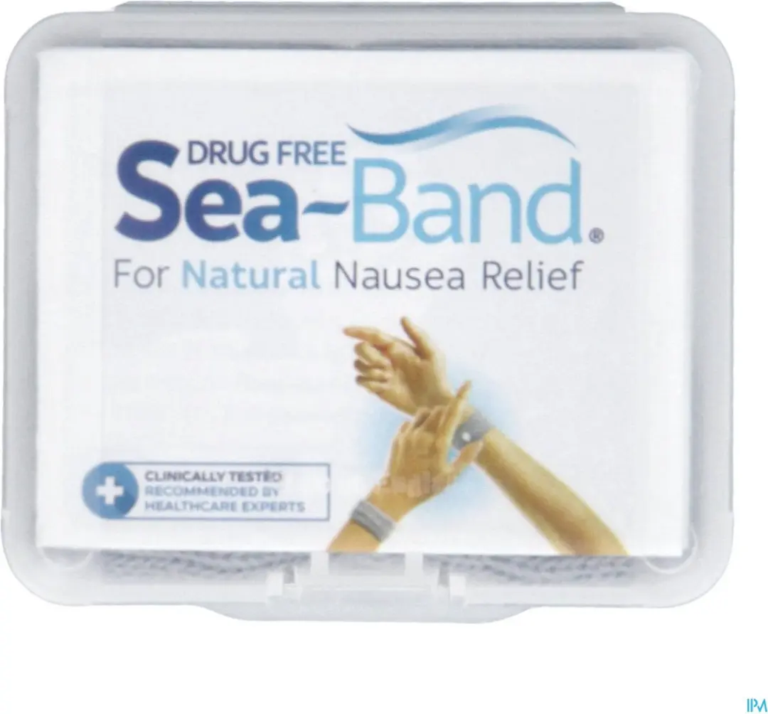 Sea Band Polsband Volwassenen - 2 Stuks - Grijs