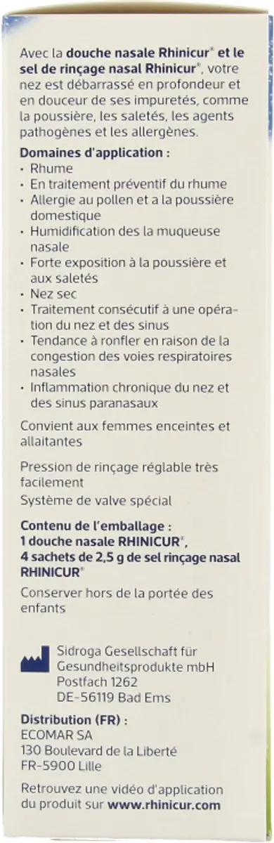 Rhinicur Neusdouche met 4 sachets 1 Set