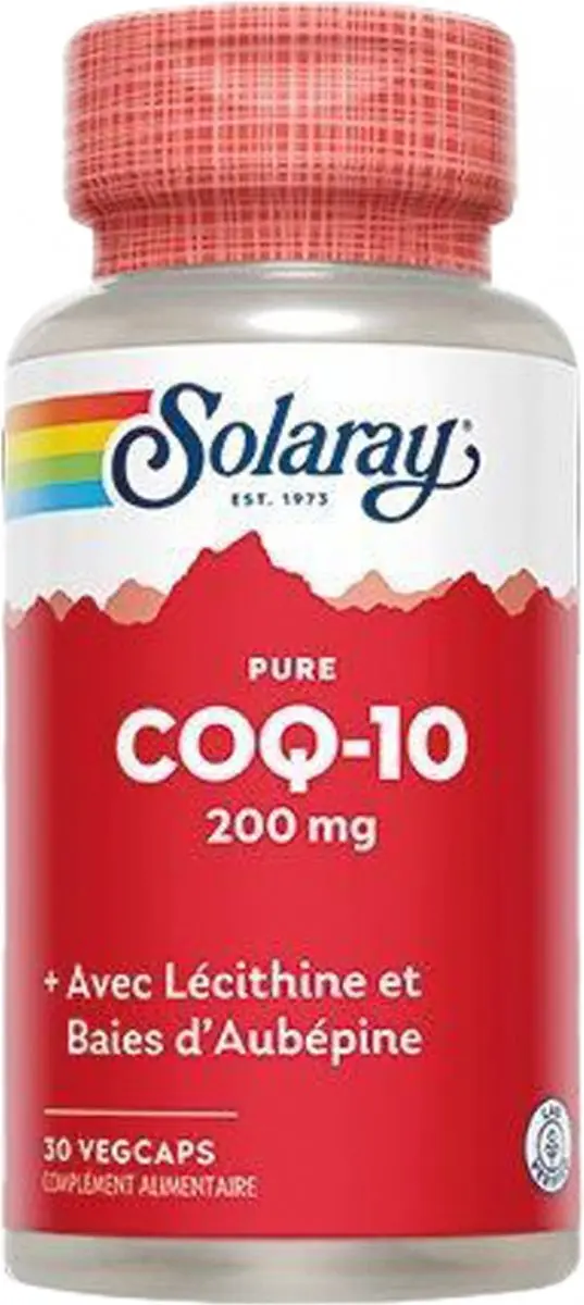Solaray CoQ-10 200 mg 30 Plantaardige Capsules