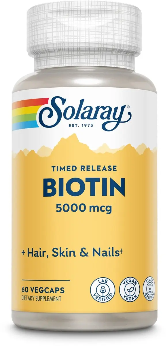 Solaray Biotine 5000 mcg Vertraagde Afgifte