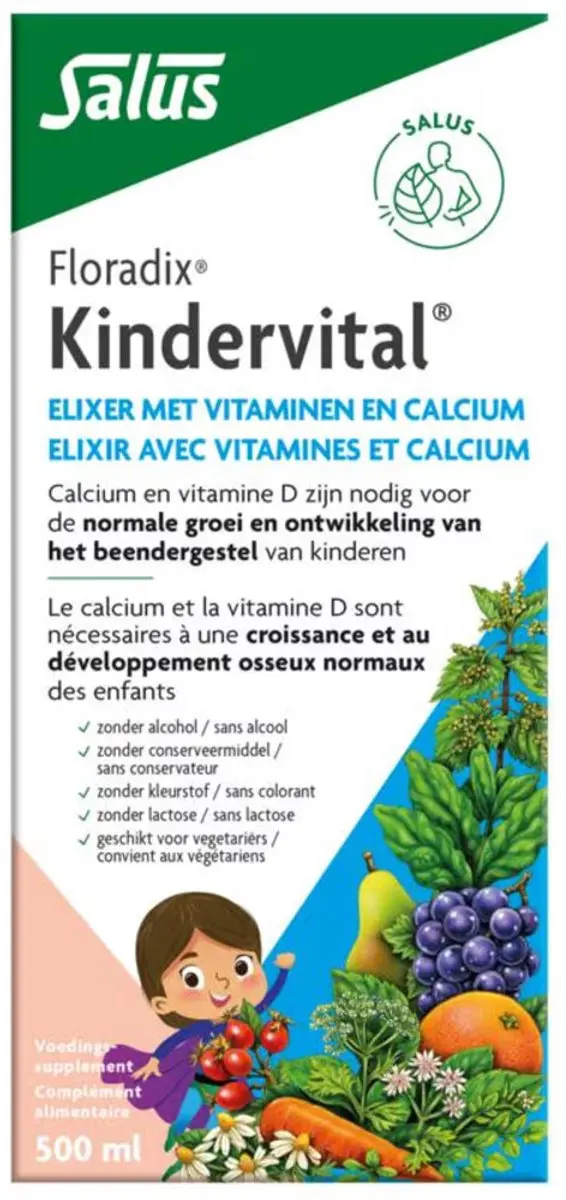 Salus Floradix-Kindervital Vloeibare Multivitamine 500ml