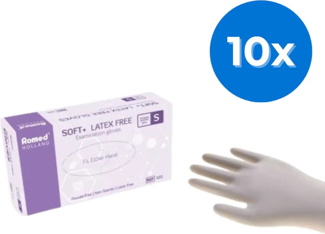 Romed Soft Latexvrije Onderzoekshandschoenen 1000 Stuks