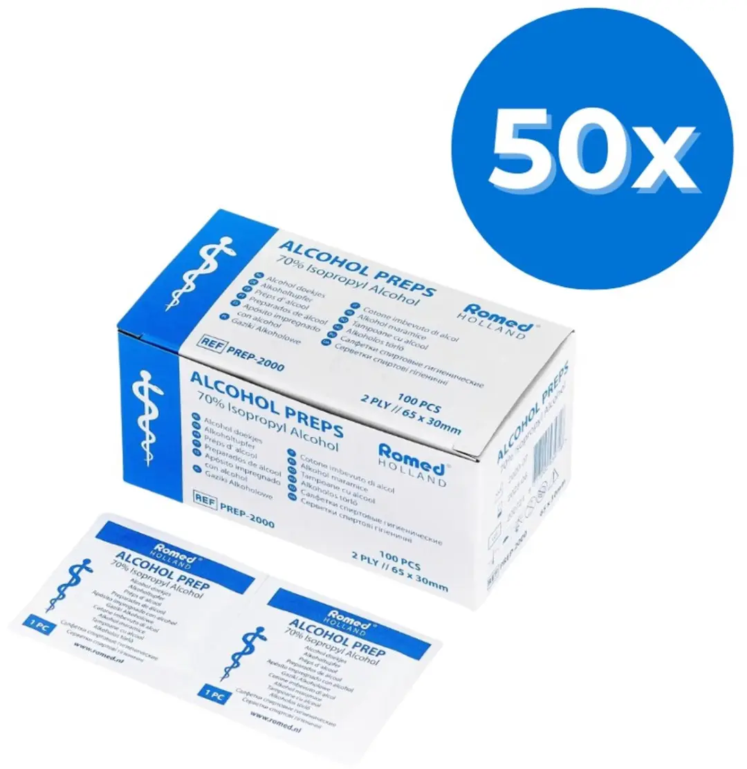 Romed Alcoholdoekjes 5000 Stuks