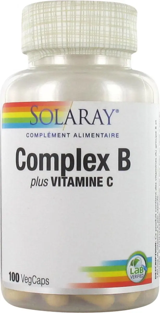 Solaray Complex B Plus Vitamine C 100 VegCaps