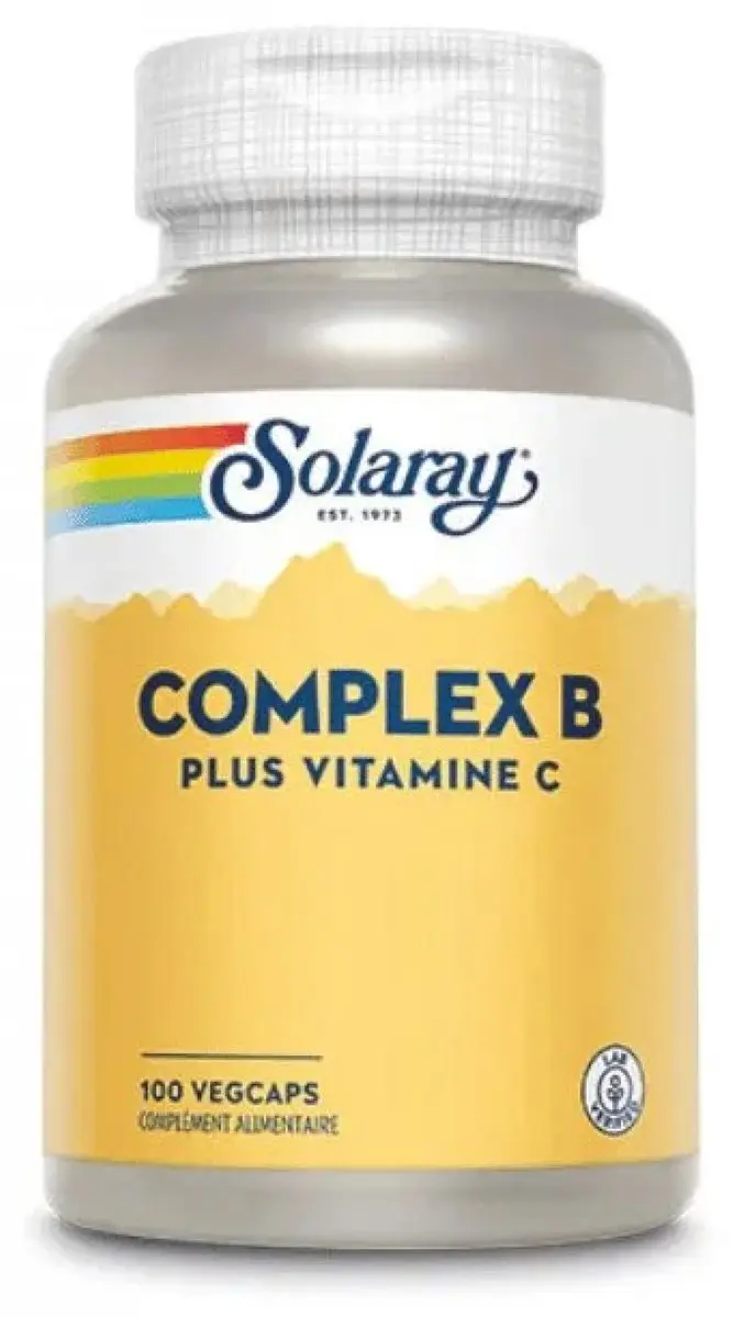 Solaray Complex B Plus Vitamine C 100 VegCaps