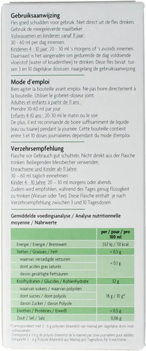 Salus Manna Vijgensiroop 200ml