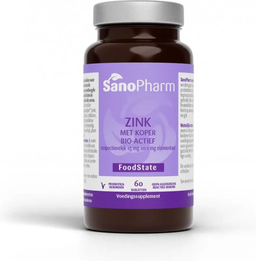 Sanopharm Zink Koper 15/1 Mg