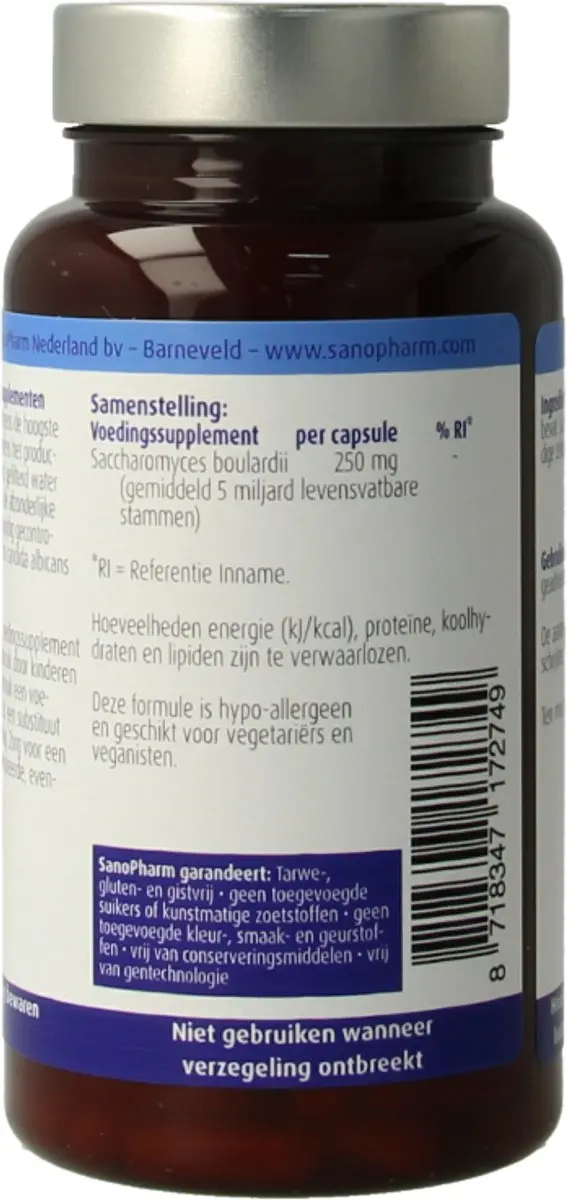 Sanopharm Saccharomyces Boulardii 60 Vegicaps