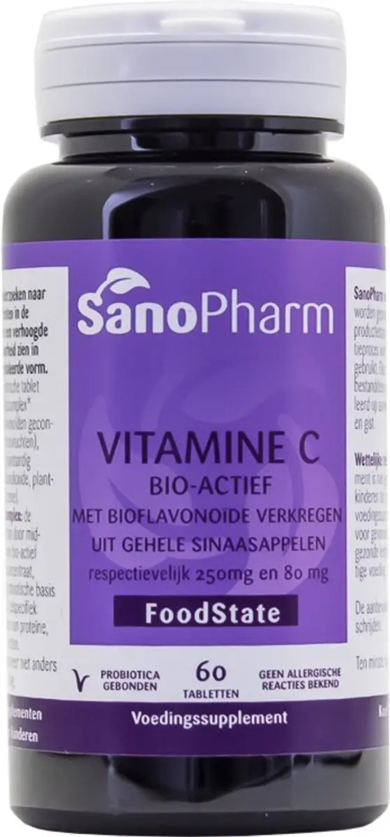 Sanopharm Vitamine C 250mg & Bioflavonoïden 60 Tabletten