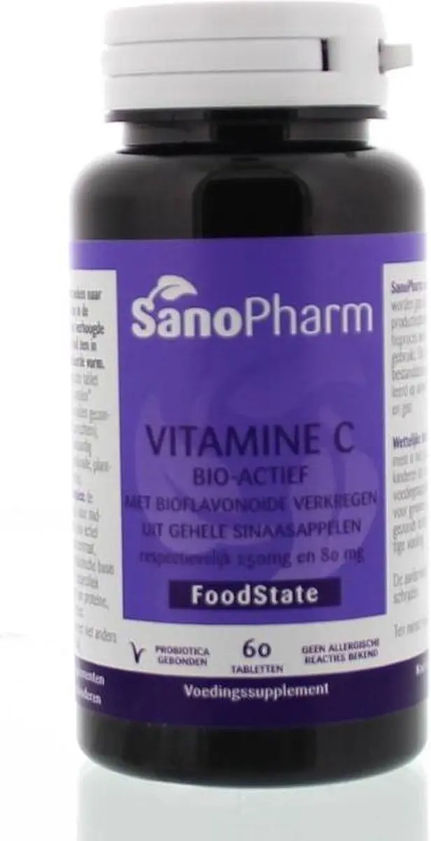 Sanopharm Vitamine C 250mg & Bioflavonoïden 60 Tabletten