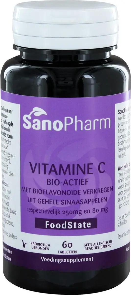 Sanopharm Vitamine C 250mg & Bioflavonoïden 60 Tabletten