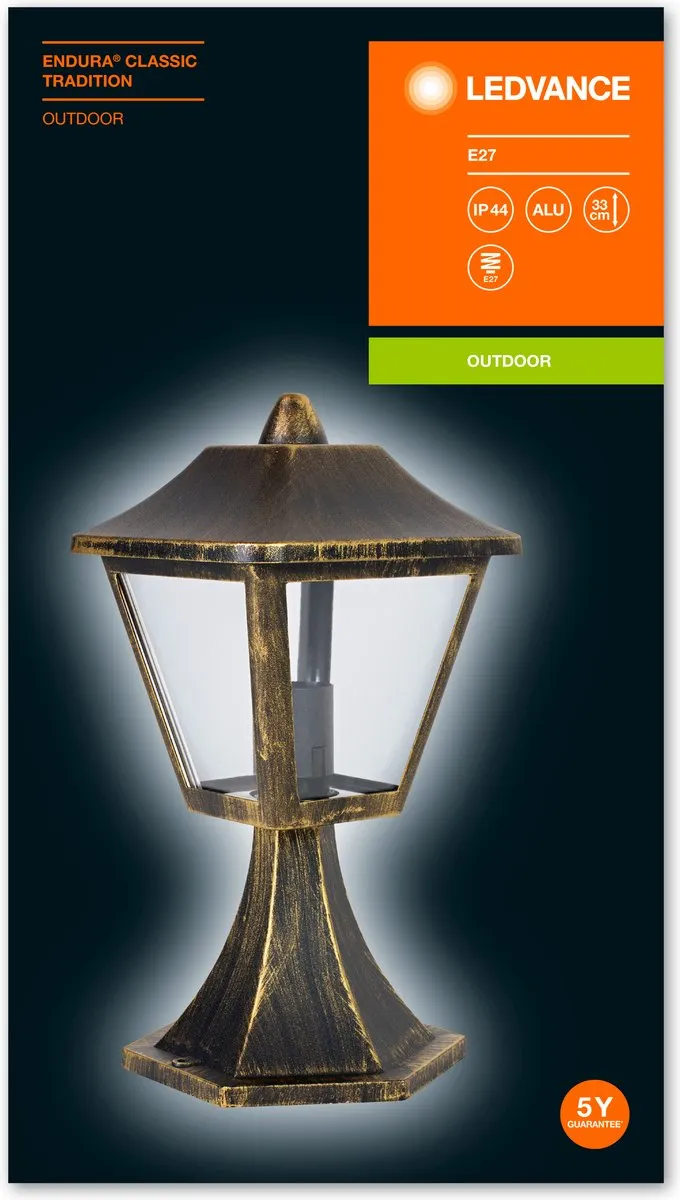 LEDVANCE Endura Classic Tradition ALU Buitenarmatuur E27 - IP44