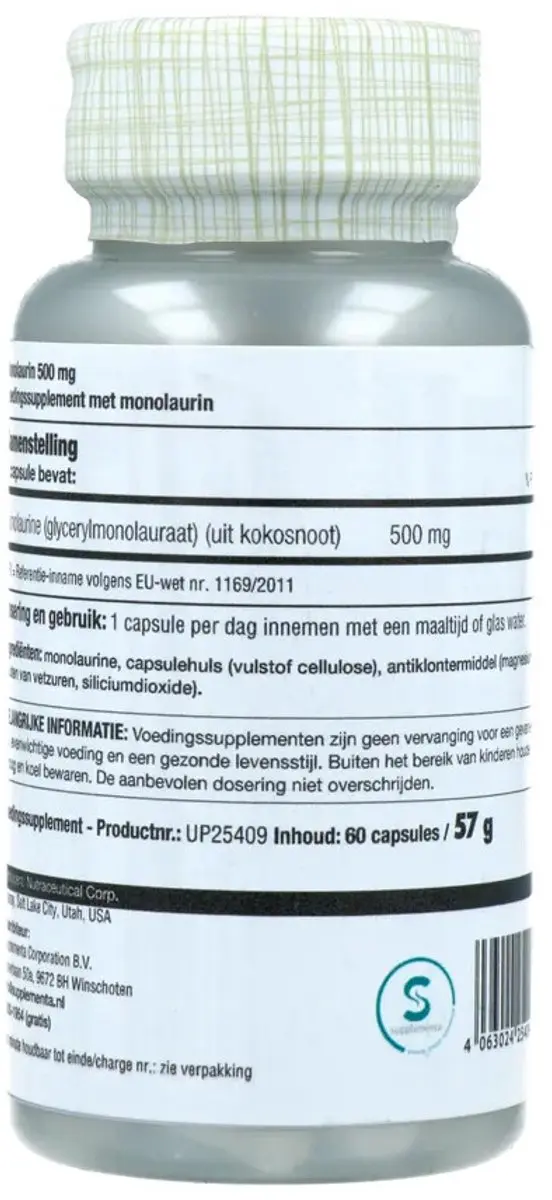 Solaray Monolaurine 500 mg - 60 capsules