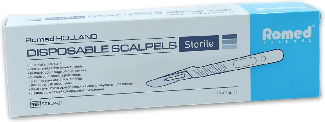Romed Scalpelmesjes Scalp-21 Nr.21 Steriel - 10 Stuks
