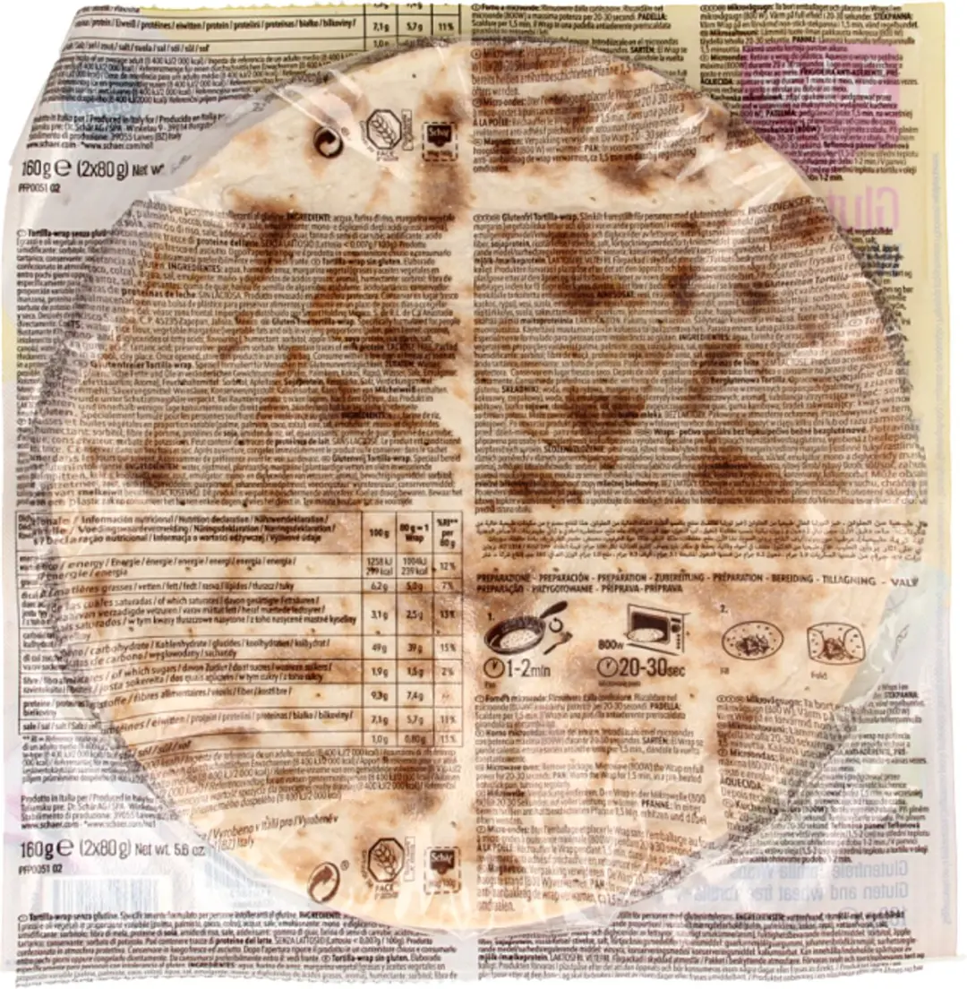 Schar Wraps Glutenvrij 160g