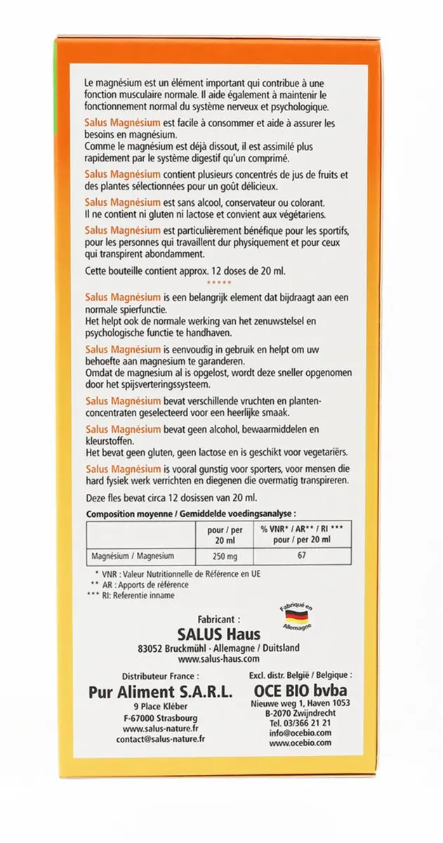 Salus Floradix Magnesium Vloeibaar 250ml