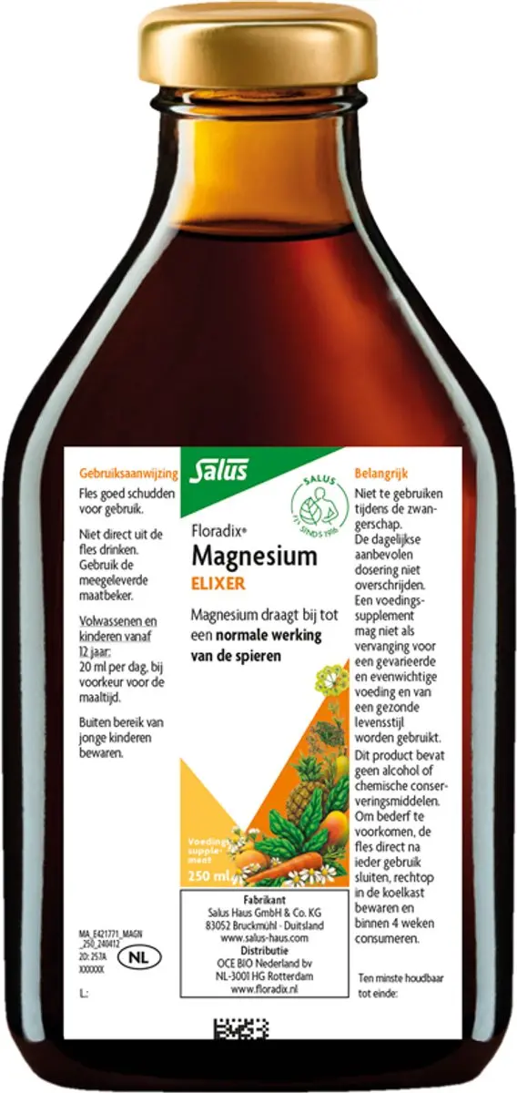 Salus Floradix Magnesium Vloeibaar 250ml