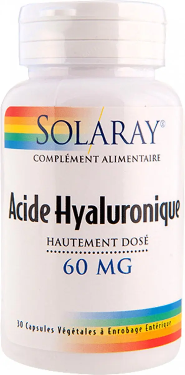 Solaray Hooggedoseerd Hyaluronzuur 30 Plantaardige Capsules