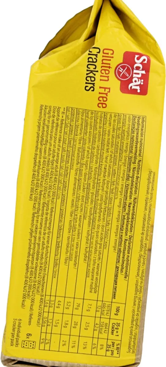 Schar crackers glv 210 gr