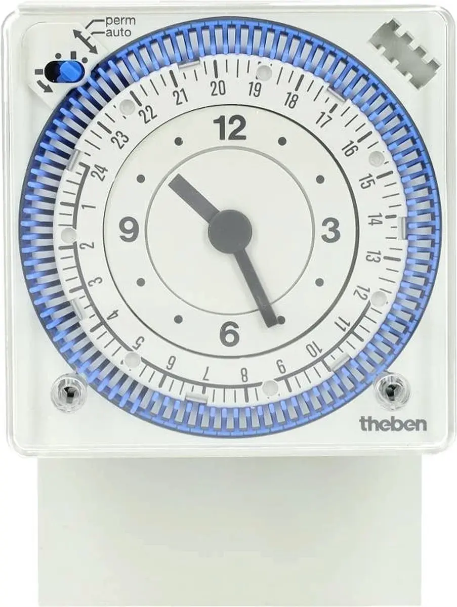 Theben SYN 169s Analoge Schakelklok - Wit