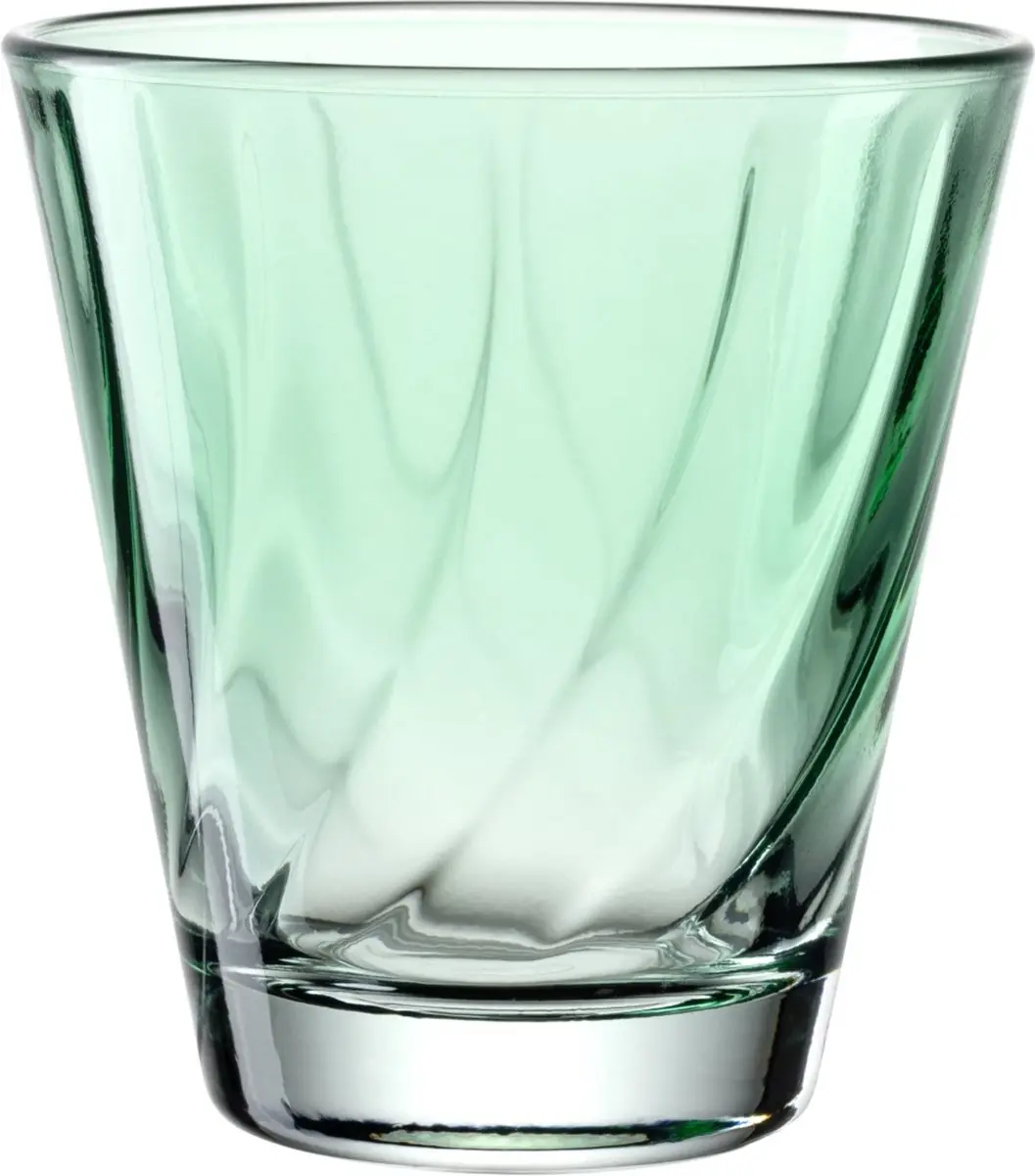 Leonardo Twist Drinkglas 215ml - Groen - 4 Stuks