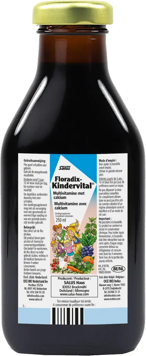 Salus Floradix-Kindervital Vloeibare Multivitamine 250ml