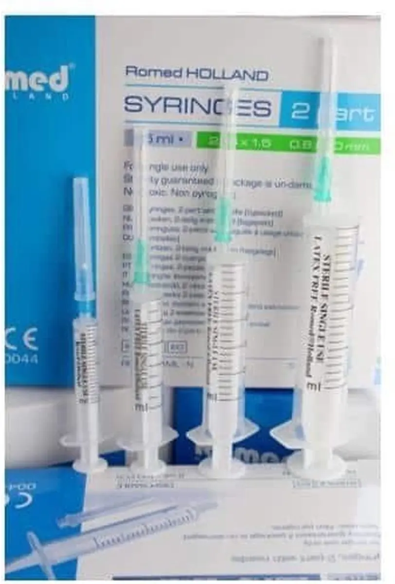 Romed 20ml Injectiespuiten met naald - 400 Stuks