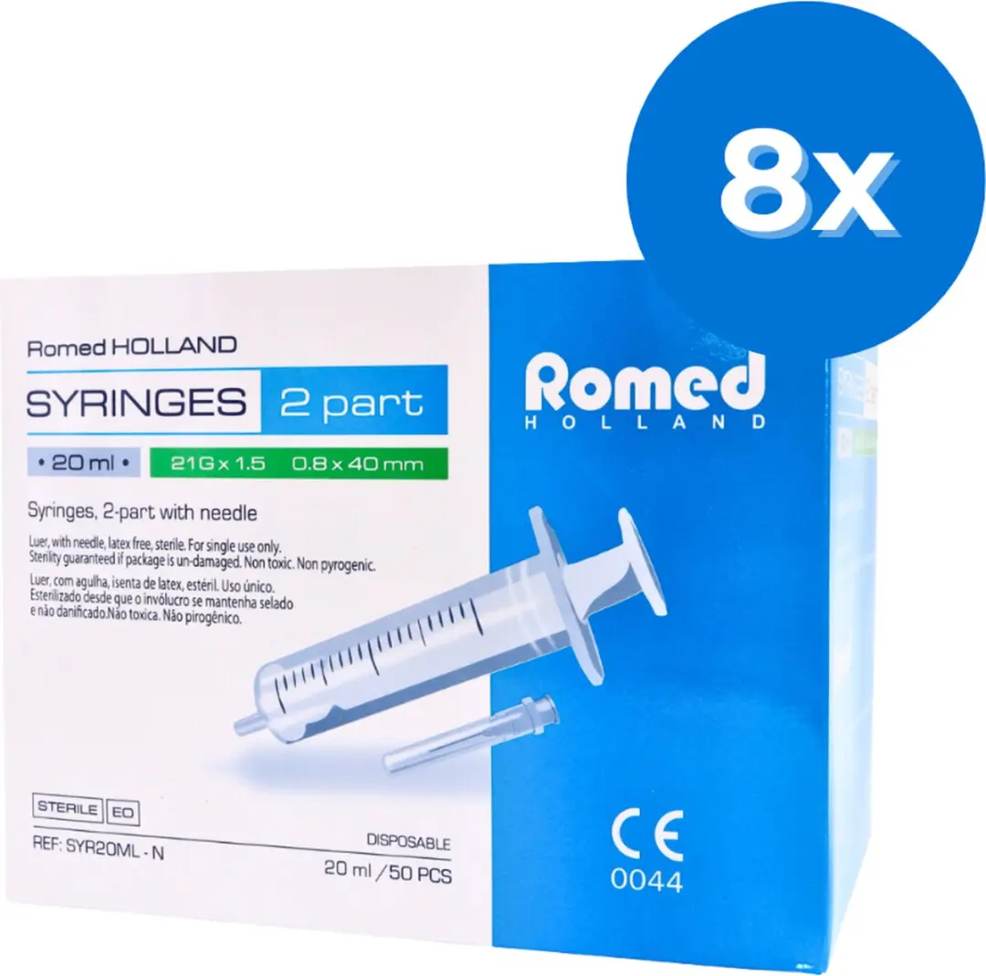 Romed 20ml Injectiespuiten met naald