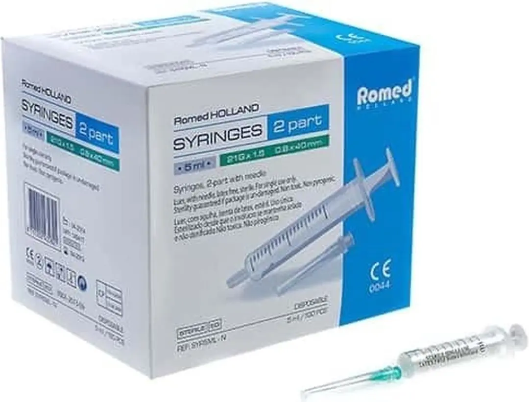 Romed 20ml Injectiespuiten met naald - 400 Stuks